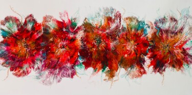 Malerei mit dem Titel "The Bloom" von Violeta Kom, Original-Kunstwerk, Acryl