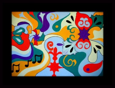Pittura intitolato "AJNA ENERGY by Viol…" da Violett Art, Opera d'arte originale, Olio