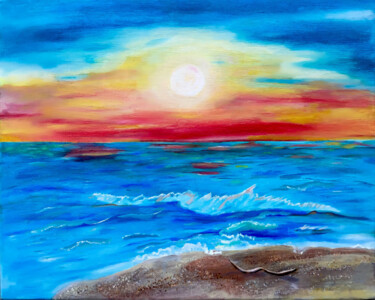 Painting titled "Sunshine" by Violetta André, Original Artwork, Oil