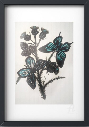 ""Spring color" - fl…" başlıklı Tablo Violetta Golden tarafından, Orijinal sanat, Işaretleyici