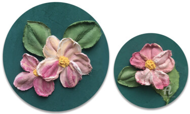 Pintura intitulada ""Apple Flowers from…" por Violetta Golden, Obras de arte originais, Acrílico