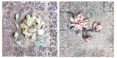 Ζωγραφική με τίτλο ""Spring Time" - Dip…" από Violetta Golden, Αυθεντικά έργα τέχνης, Λάδι Τοποθετήθηκε στο Ξύλινο πάνελ