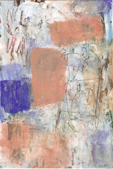 Desenho intitulada "Abstrait (52)" por Violette Barth Spiecker, Obras de arte originais, Acrílico Montado em Cartão