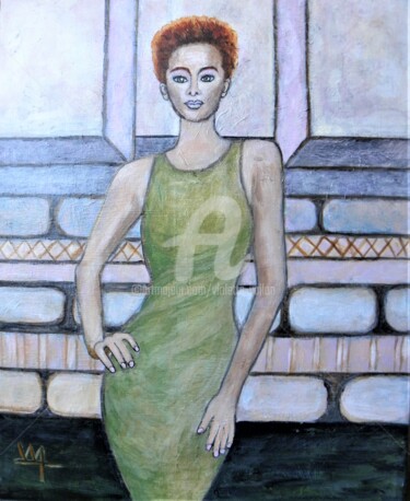 Painting titled ""Le mannequin"" by Viva, Original Artwork, Acrylic