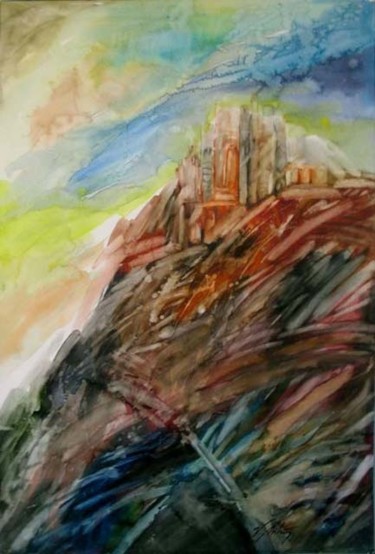 Painting titled "Umbria, Italy" by Viorela, Original Artwork