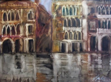 Painting titled "Venice" by Viorela, Original Artwork