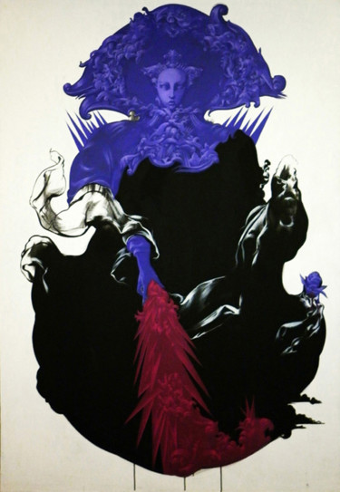 제목이 "apocalypse"인 미술작품 Aleksey Karpik로, 원작, 아크릴 나무 들것 프레임에 장착됨