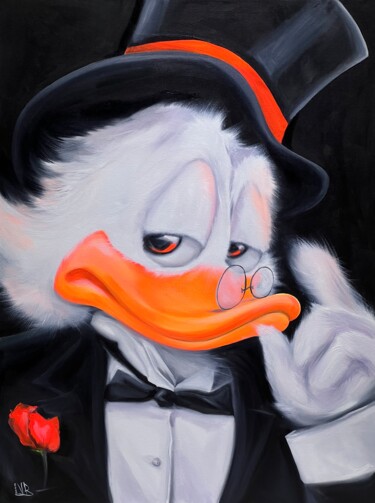 Painting titled "Godfather Scrooge M…" by Viqa Badion, Original Artwork, Acrylic