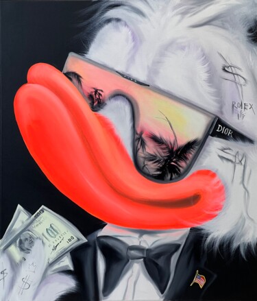 Dessin intitulée "Scrooge  McDuck BOSS" par Viqa Badion, Œuvre d'art originale, Huile