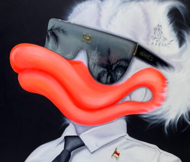 Painting titled "Сделка Scrooge Duck…" by Viqa Badion, Original Artwork, Plastic