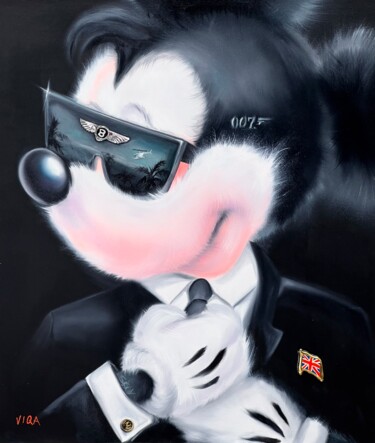 Rysunek zatytułowany „Микки Маус 007” autorstwa Viqa Badion, Oryginalna praca, Akryl