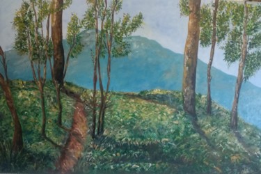 Painting titled "BOSQUE" by Virberri, Original Artwork, Oil