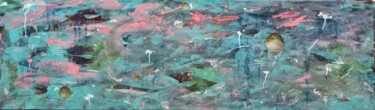Pittura intitolato "Abstract#water world" da Vira Chernetska, Opera d'arte originale, Acrilico