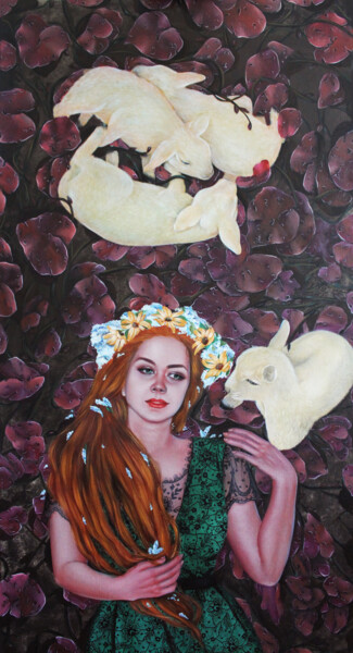 Malerei mit dem Titel "The Life with Dreams" von Vira Yakymchuk, Original-Kunstwerk, Öl