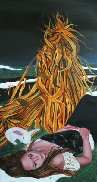 Peinture intitulée "Searching for a dre…" par Vira Yakymchuk, Œuvre d'art originale, Huile