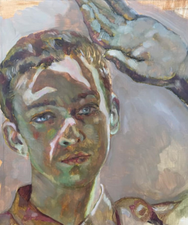 Shadow Painting titled "Shadow" by Virginie De Barbeyrac, Original Art, Oil