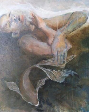 Ζωγραφική με τίτλο "Profondeurs" από Virginie De Barbeyrac, Αυθεντικά έργα τέχνης, Ακρυλικό