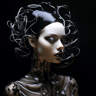 Цифровое искусство под названием "Seraphine" - Virgil Quinn, Подлинное произведение искусства, Изображение, сгенерированное…
