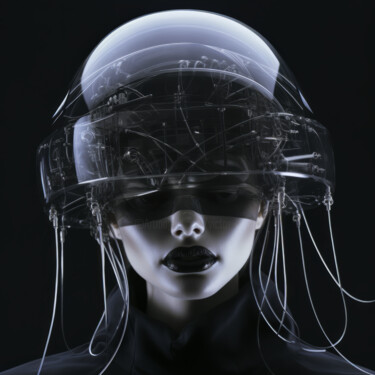 Digitale Kunst getiteld "Selene" door Virgil Quinn, Origineel Kunstwerk, AI gegenereerde afbeelding