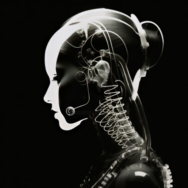 Digitale Kunst getiteld "Nyx" door Virgil Quinn, Origineel Kunstwerk, AI gegenereerde afbeelding