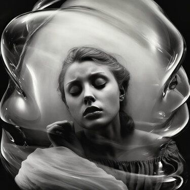 Digital Arts titled "tiem bubble #1" by Virgil Quinn, Original Artwork, AI generated image