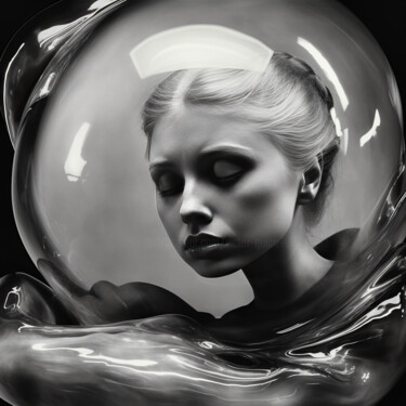 Arts numériques intitulée "time bubble #2" par Virgil Quinn, Œuvre d'art originale, Image générée par l'IA