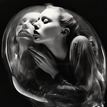 Arte digital titulada "time bubble #4" por Virgil Quinn, Obra de arte original, Imagen generada por IA