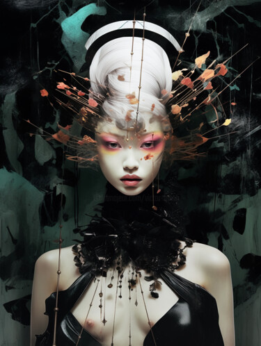 Цифровое искусство под названием "Neo Kyoto #11" - Virgil Quinn, Подлинное произведение искусства, Изображение, сгенерирован…