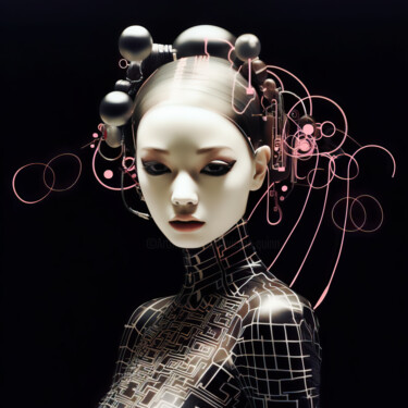 Digitale Kunst getiteld "Rei" door Virgil Quinn, Origineel Kunstwerk, AI gegenereerde afbeelding