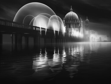 Arts numériques intitulée "bridge #6" par Virgil Quinn, Œuvre d'art originale, Photographie manipulée
