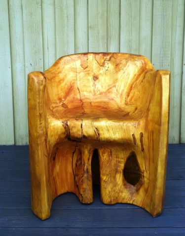 Sculpture intitulée "Royal armchair" par Virgilijus Vaiciunas, Œuvre d'art originale, Bois