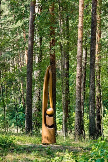 Escultura intitulada "Symphony" por Virgilijus Vaiciunas, Obras de arte originais, Madeira