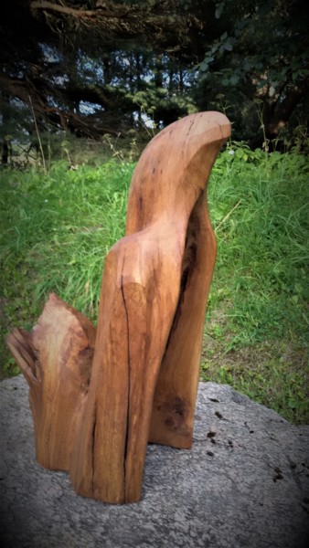 Sculpture titled "Bird Eagle" by Virgilijus Vaiciunas, Original Artwork, Wood