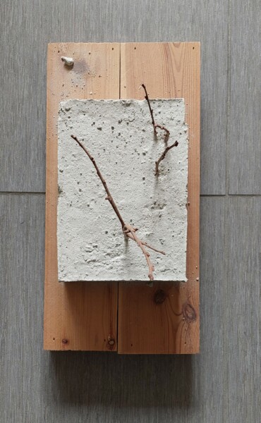 Скульптура под названием "Cementi e alberi" - Virgilio D'Annibale, Подлинное произведение искусства, бетон