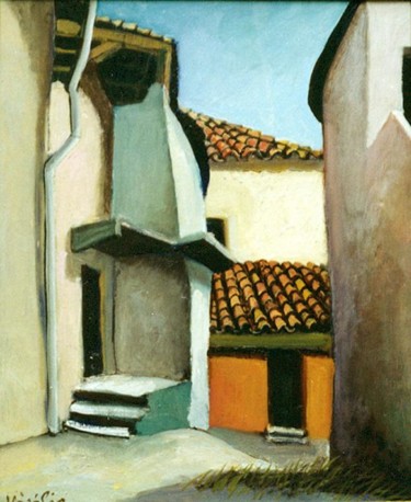 Peinture intitulée " A Cona en Calabre" par Virgilio Jatosti, Œuvre d'art originale