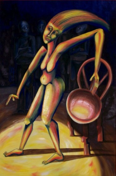 Pintura titulada "La Danza" por Virginia Palomeque, Obra de arte original, Oleo