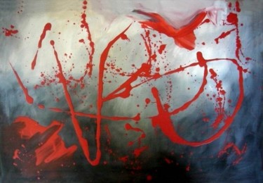 Pintura titulada "Tinta Roja" por Virginia Palomeque, Obra de arte original, Oleo