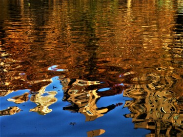 Photography titled "Reflets d'automne a…" by Virginie B, Original Artwork, Digital Photography