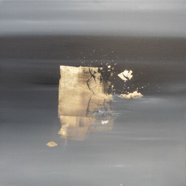 Peinture intitulée "noir gris" par Virginie Cétaire, Œuvre d'art originale