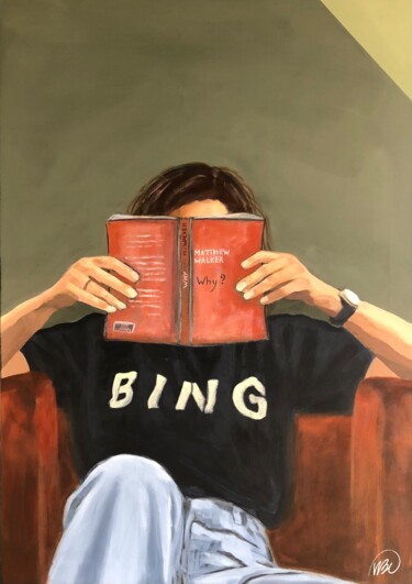 Pintura titulada "Bing" por Virginie Clement, Obra de arte original, Acrílico Montado en Bastidor de camilla de madera