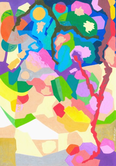 "Colors" başlıklı Resim Virginie Dorseuil tarafından, Orijinal sanat, Işaretleyici