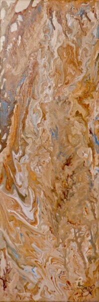 Peinture intitulée "entre désert et mer" par Virginie Etignard, Œuvre d'art originale, Acrylique