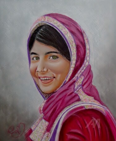 Painting titled "couleurs du Maghreb" by Virginie Etignard, Original Artwork, Pastel