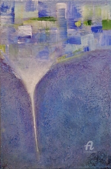 Peinture intitulée "Tornade colorée" par Virginie Etignard, Œuvre d'art originale, Acrylique