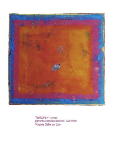 Peinture intitulée "Territoire n°12 ver…" par Virginie Gallé, Œuvre d'art originale, Huile