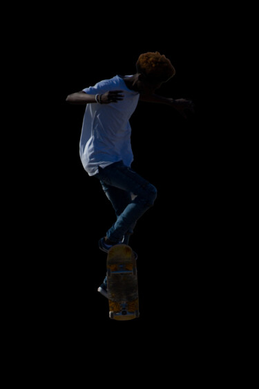 Arts numériques intitulée "Skateur 1" par Virginie Gérôme, Œuvre d'art originale, Photographie manipulée