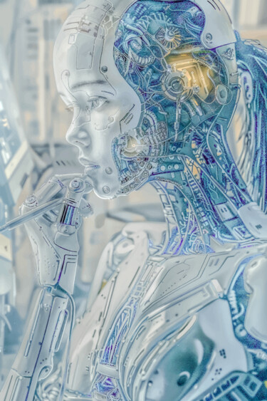 Digitale Kunst mit dem Titel "Intelligence artifi…" von Virginie Gérôme, Original-Kunstwerk, 2D digitale Arbeit