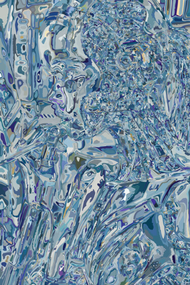 Arts numériques intitulée "Pensée" par Virginie Gérôme, Œuvre d'art originale, Travail numérique 2D