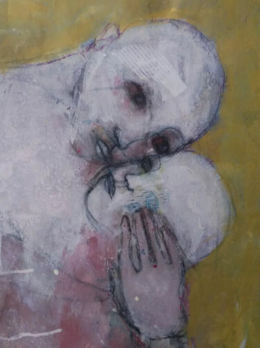 Schilderij getiteld "Mère" door Virginie Hils, Origineel Kunstwerk, Acryl