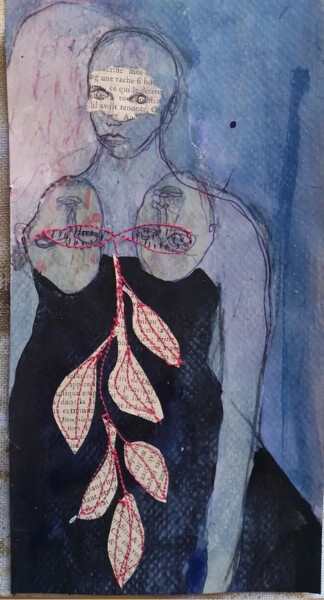 Картина под названием "Mes racines" - Virginie Hils, Подлинное произведение искусства, Акрил